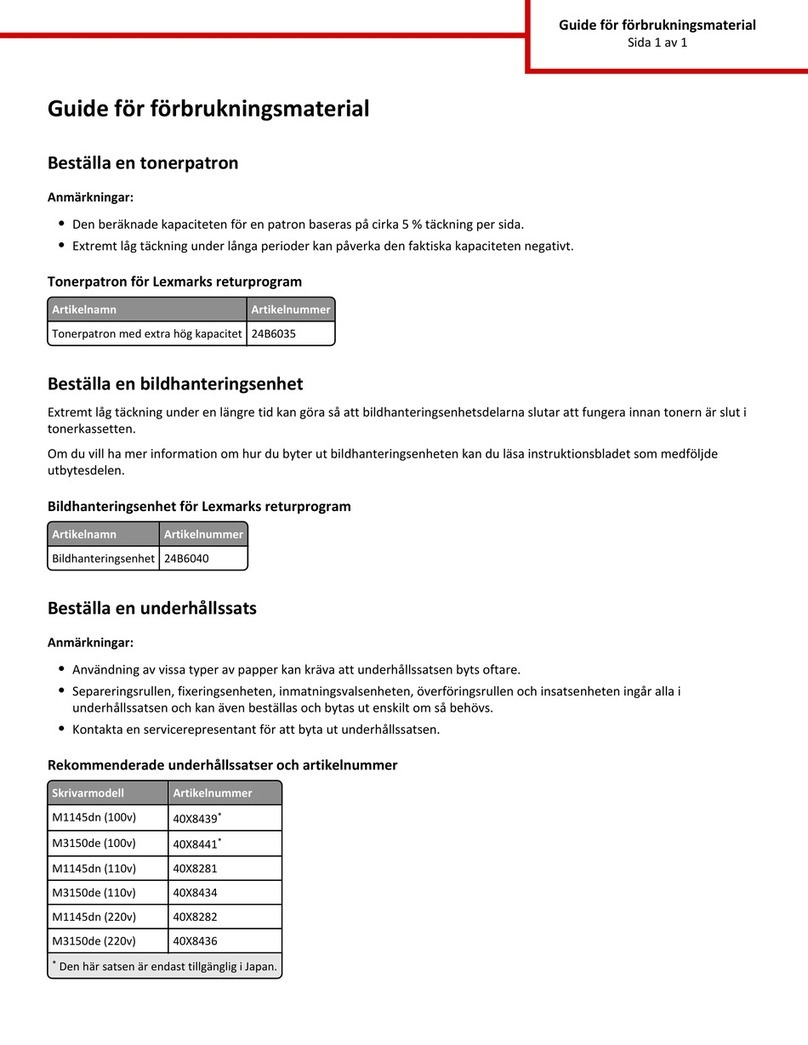 Lexmark M1145 User manual