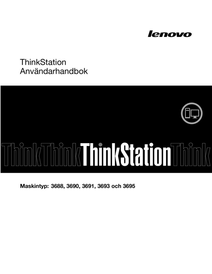 Lenovo ThinkStation E31 User manual