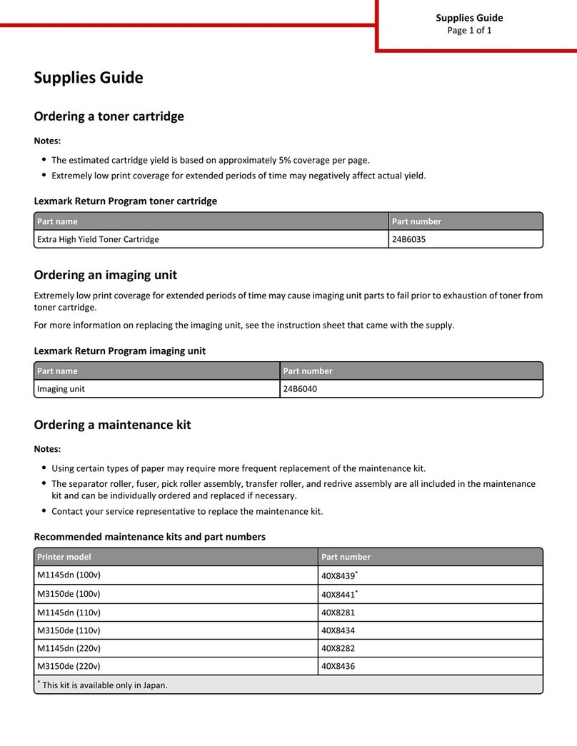 Lexmark M3150 User manual