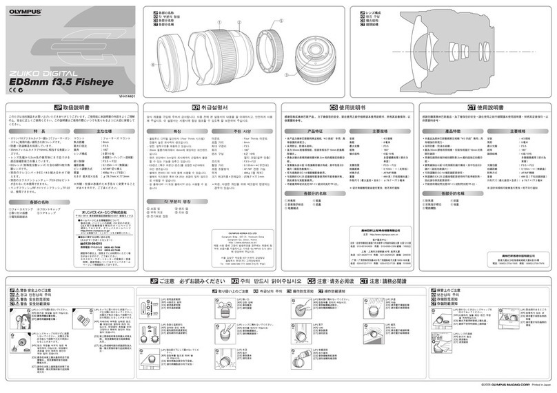 Olympus ED 8mm F3.5 Fisheye instructions