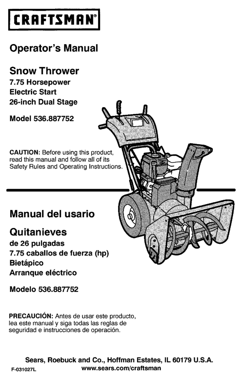 Craftsman 536.887752 User manual