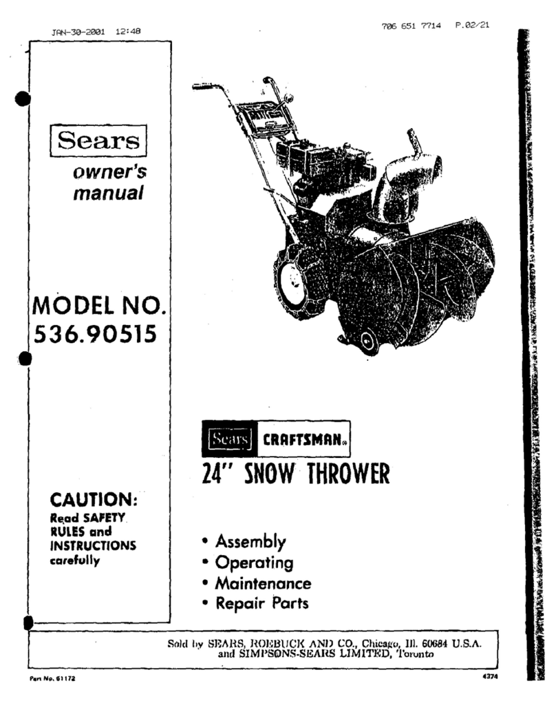 Craftsman 536.90515 owner's manual