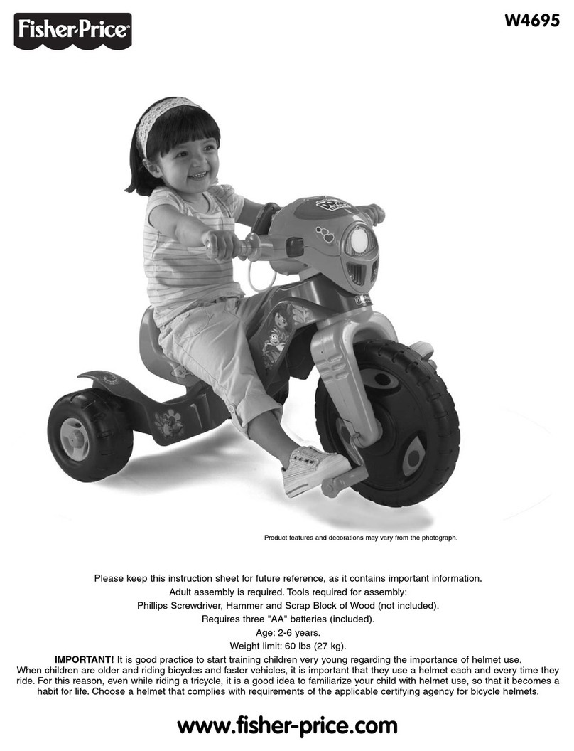 Fisher-Price W4695 instruction sheet