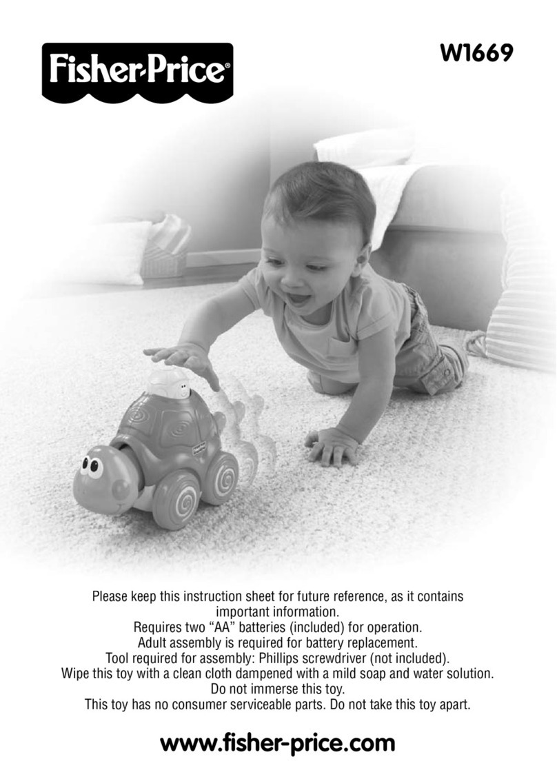 Fisher-Price W1669 instruction sheet