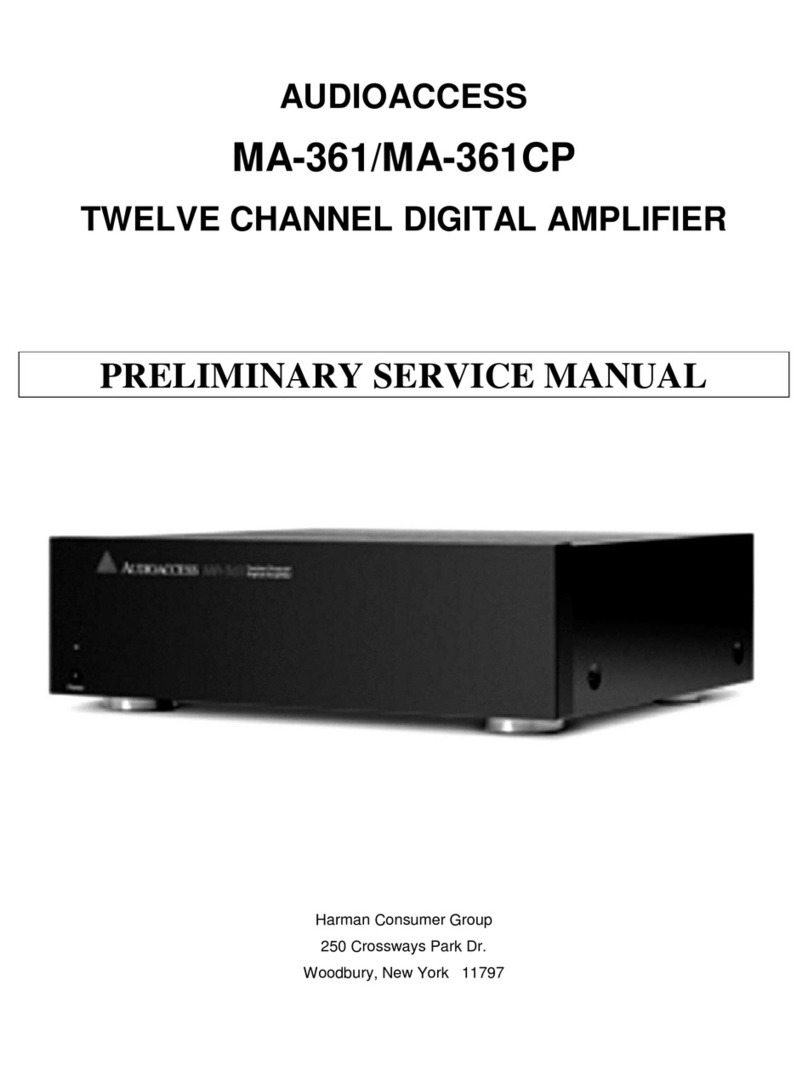 Audioaccess MA-361 Service User manual