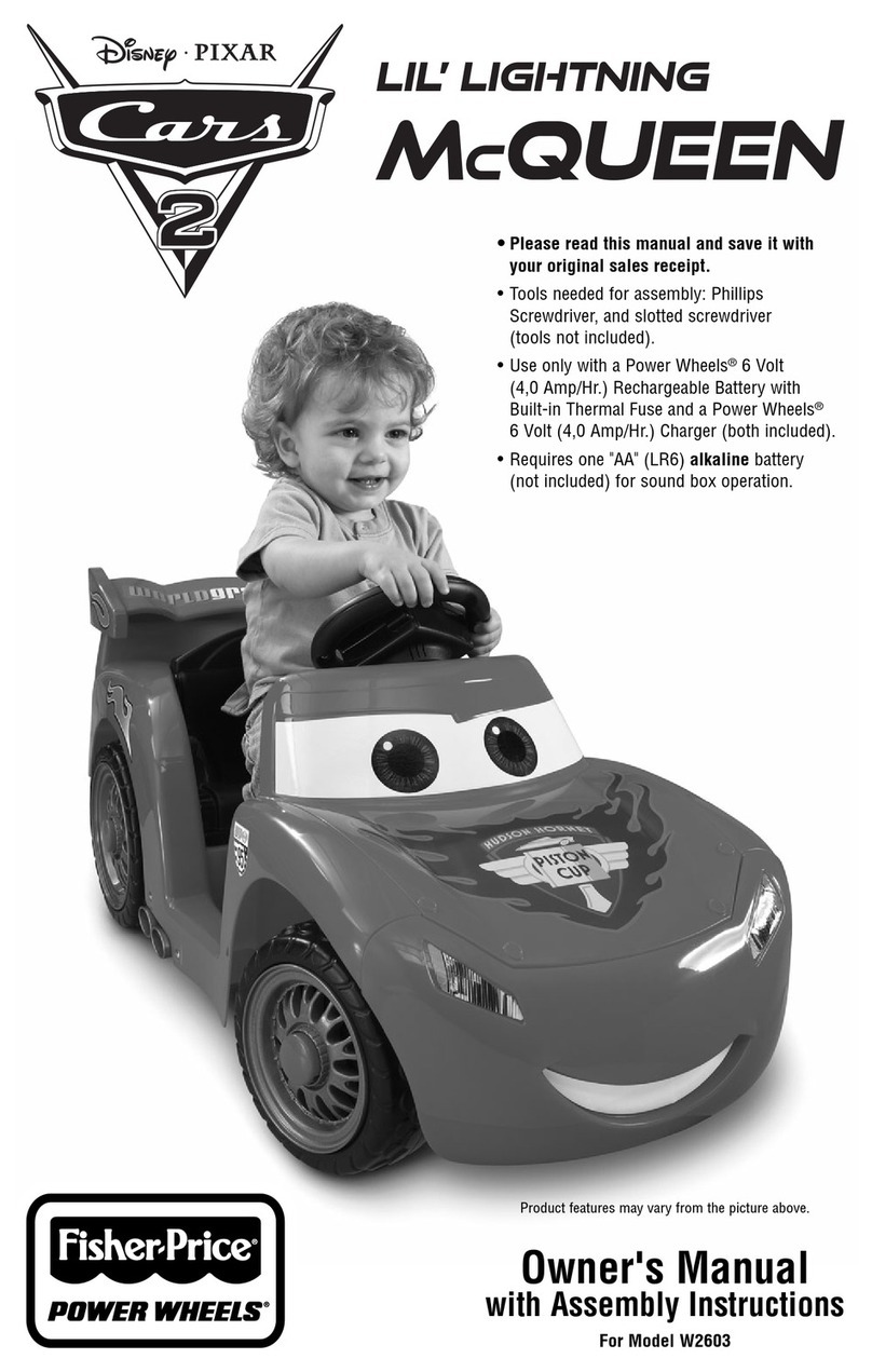 Fisher-Price Lil Lightning McQueen W2603 User manual