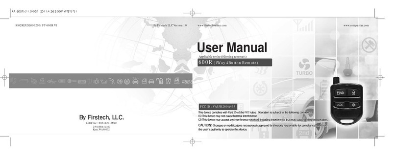 Firstech, LLC. 600R user manual