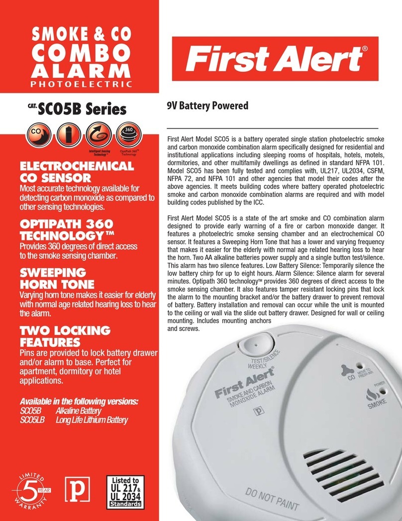 First Alert SCO5B Series User manual