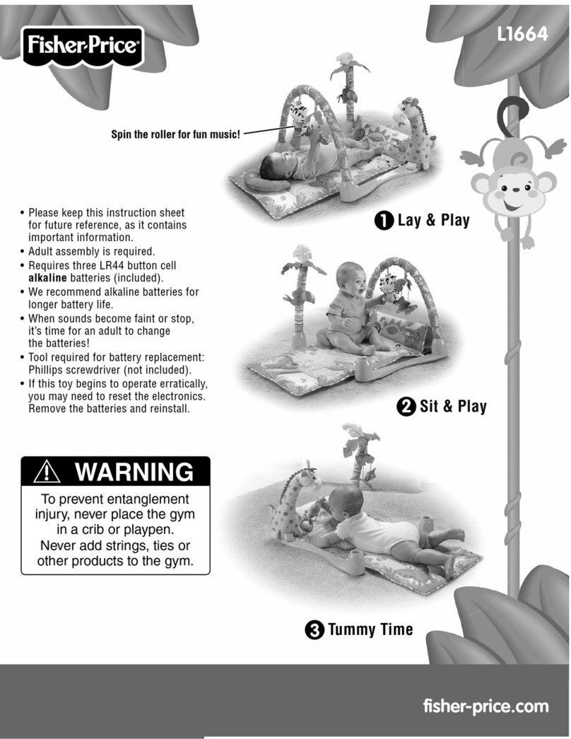 Fisher-Price RainForest L1664 instruction sheet