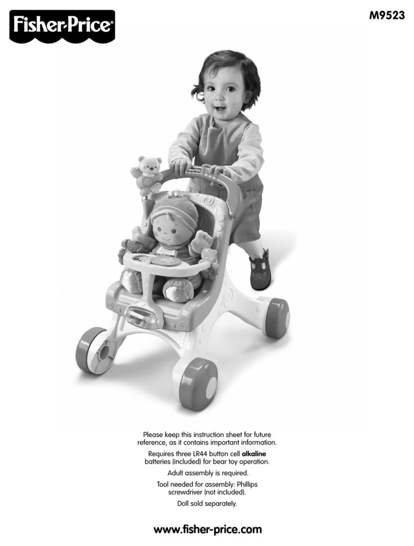 Fisher-Price M9523 instruction sheet