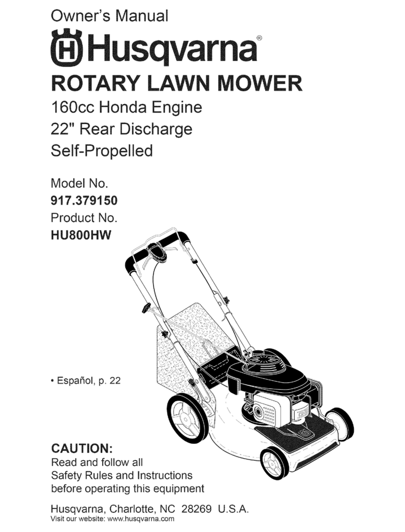 Husqvarna HU800HW Owner's owner's manual Husqvarna HU800HW Owner's owner's manual