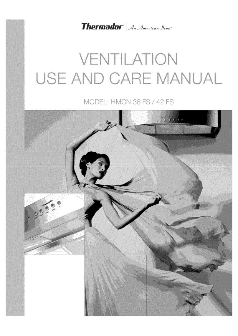 Thermador HMCN 36 FS use and care manual