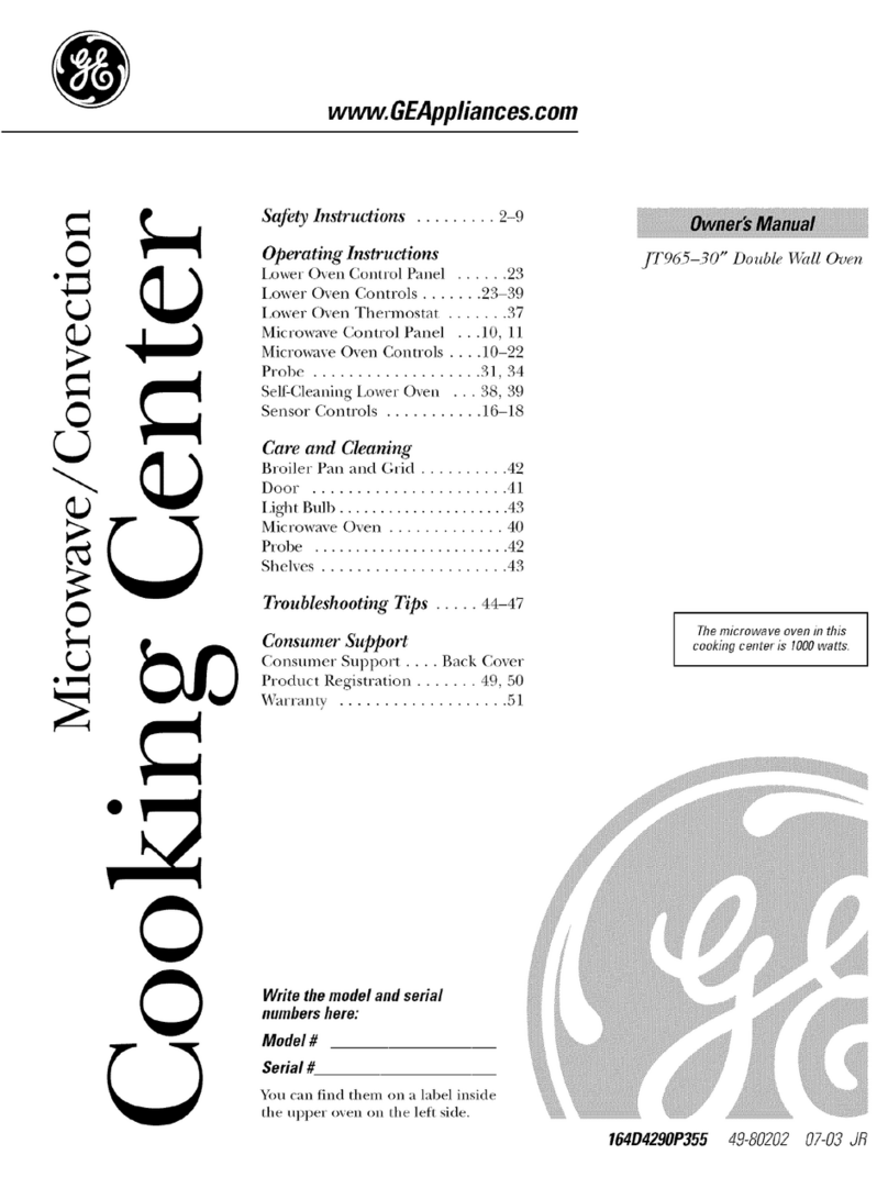 GE JT965 User manual