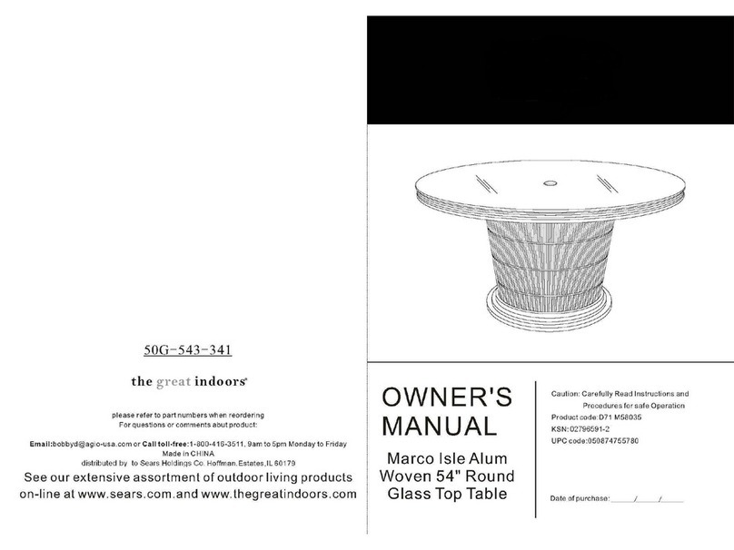 The Great Indoors the great indoors 50G-543-341 owner's manual The Great Indoors the great indoors 50G-543-341 owner's manual