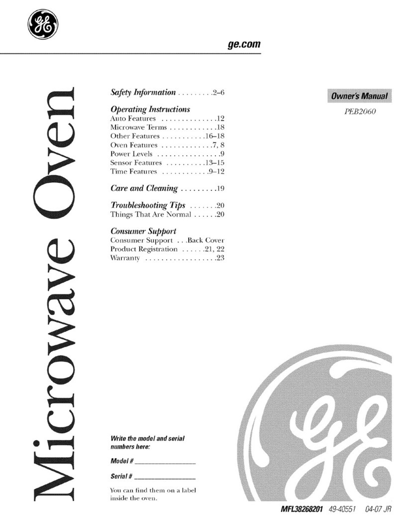 GE PEB2060 User manual