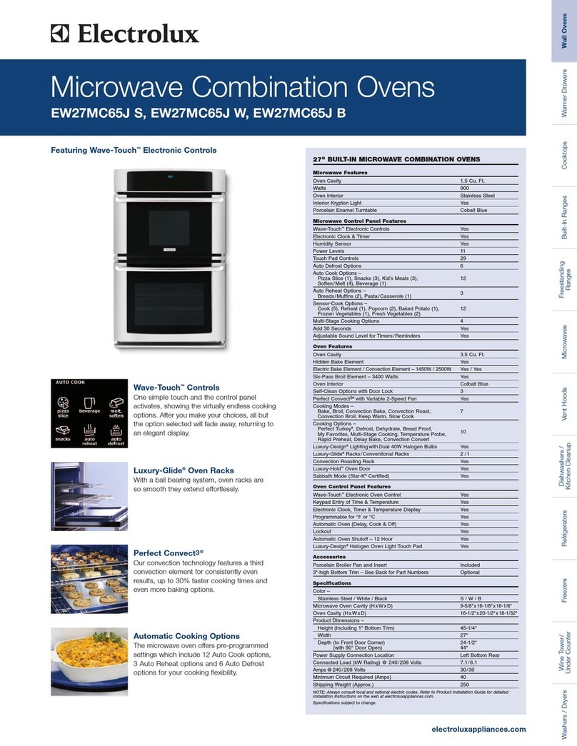Electrolux EW27MC65JB Product specifications Electrolux EW27MC65JB Product specifications
