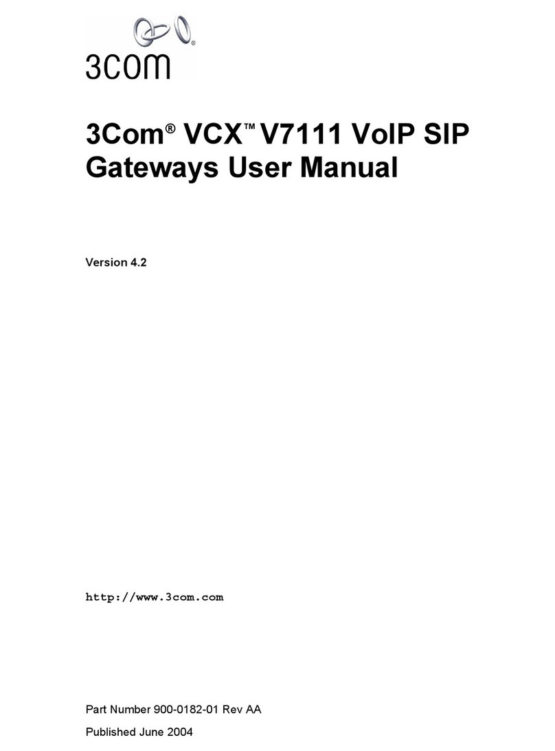 3Com VCX V7111 User manual