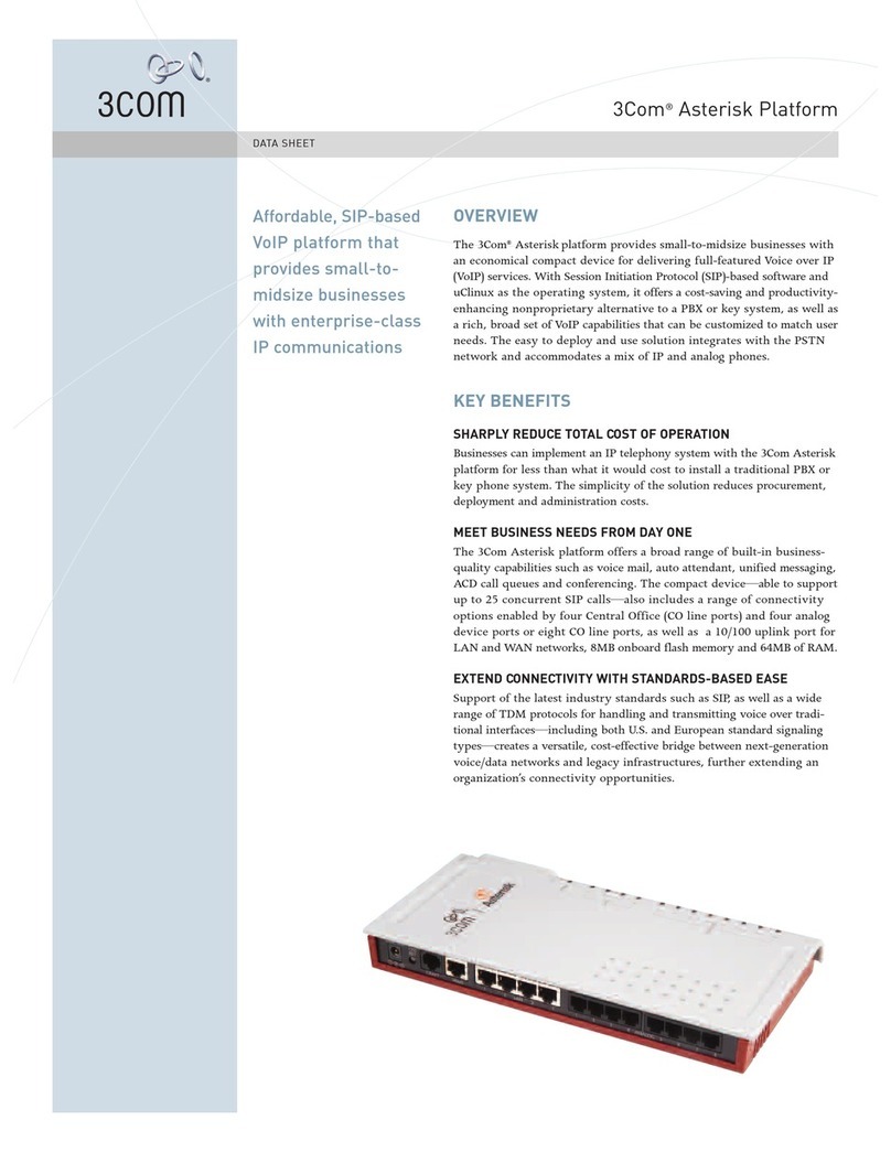 3Com 3CR10551A-US - Asterisk IP Communications... User manual