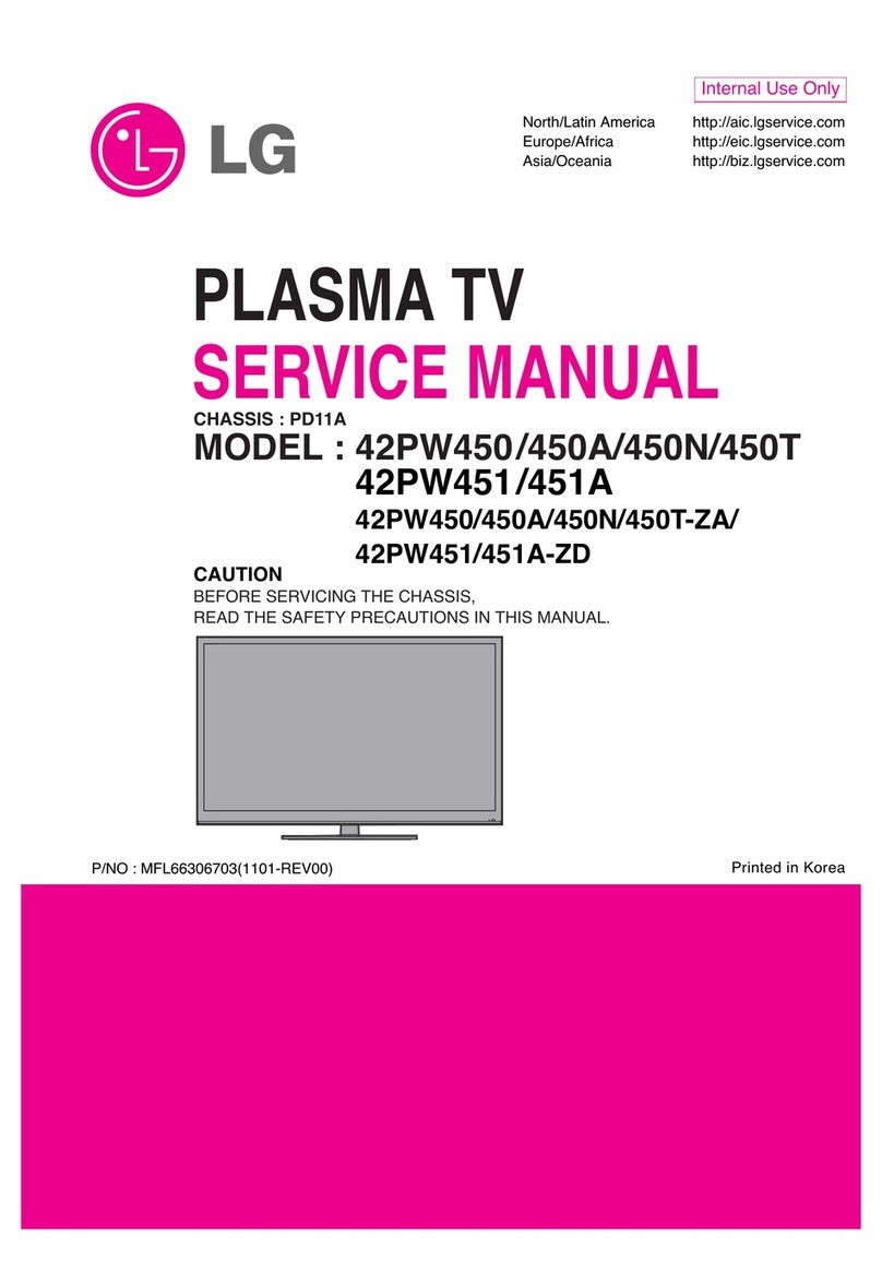 LG 50PW450 Service manual