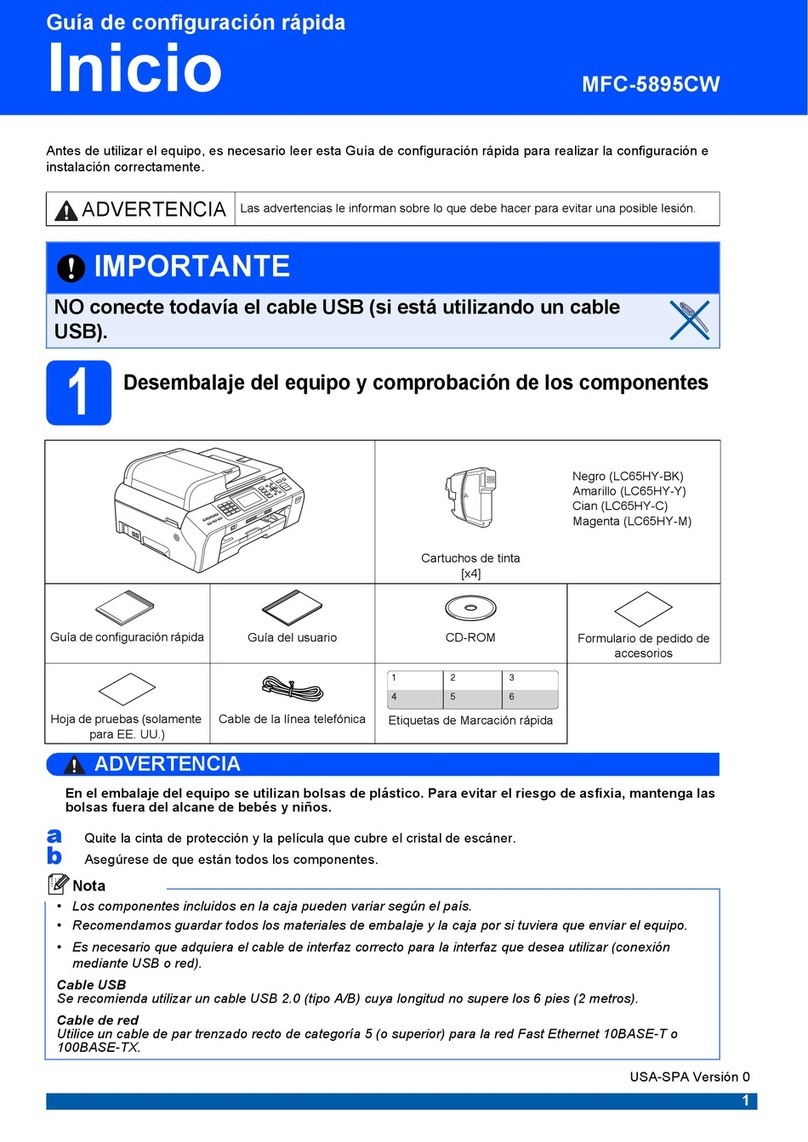 Brother MFC-5895CW Parts list manual