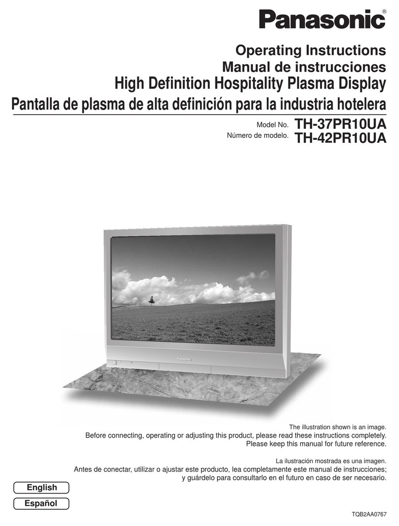 Panasonic TH37PR10UA - HD PLASMA DISPLAY Manual de instrucciones