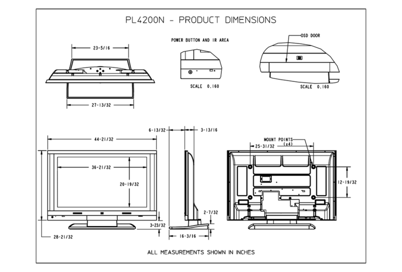 HP PL4260N - 42" Plasma TV Parts list manual