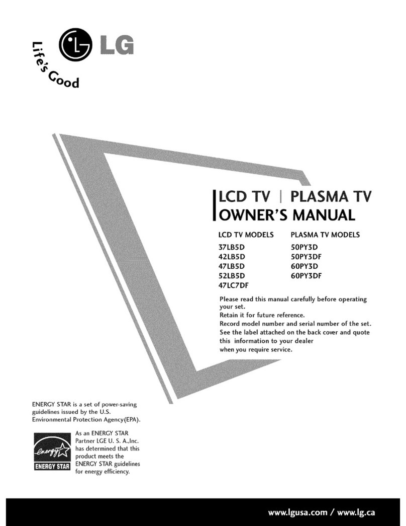 LG 37LBSD User manual