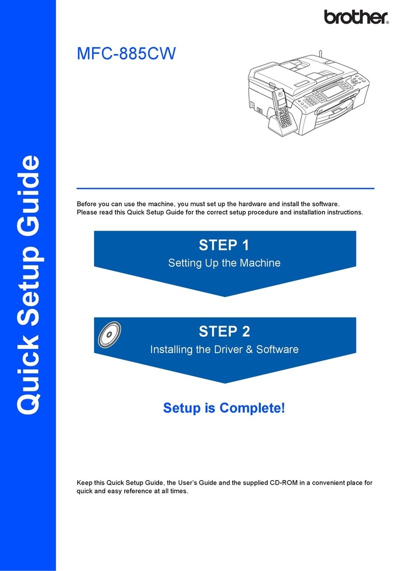 Brother MFC 885CW - Color Inkjet - All-in-One User manual