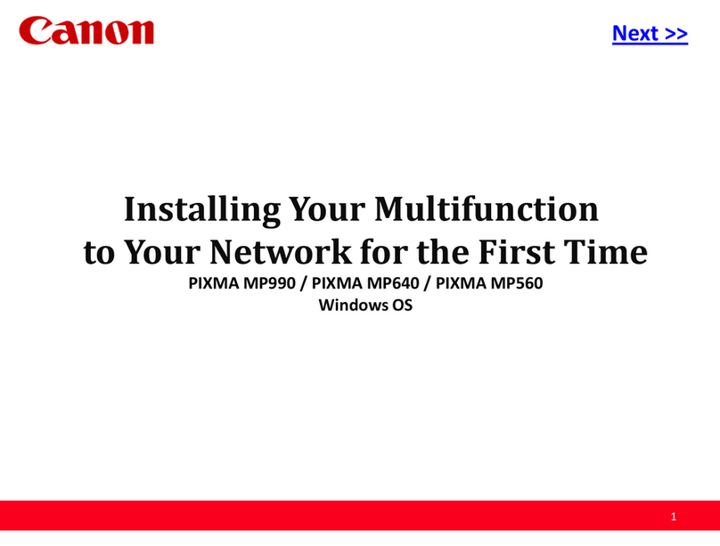 Canon PIXMA MP990 Network guide