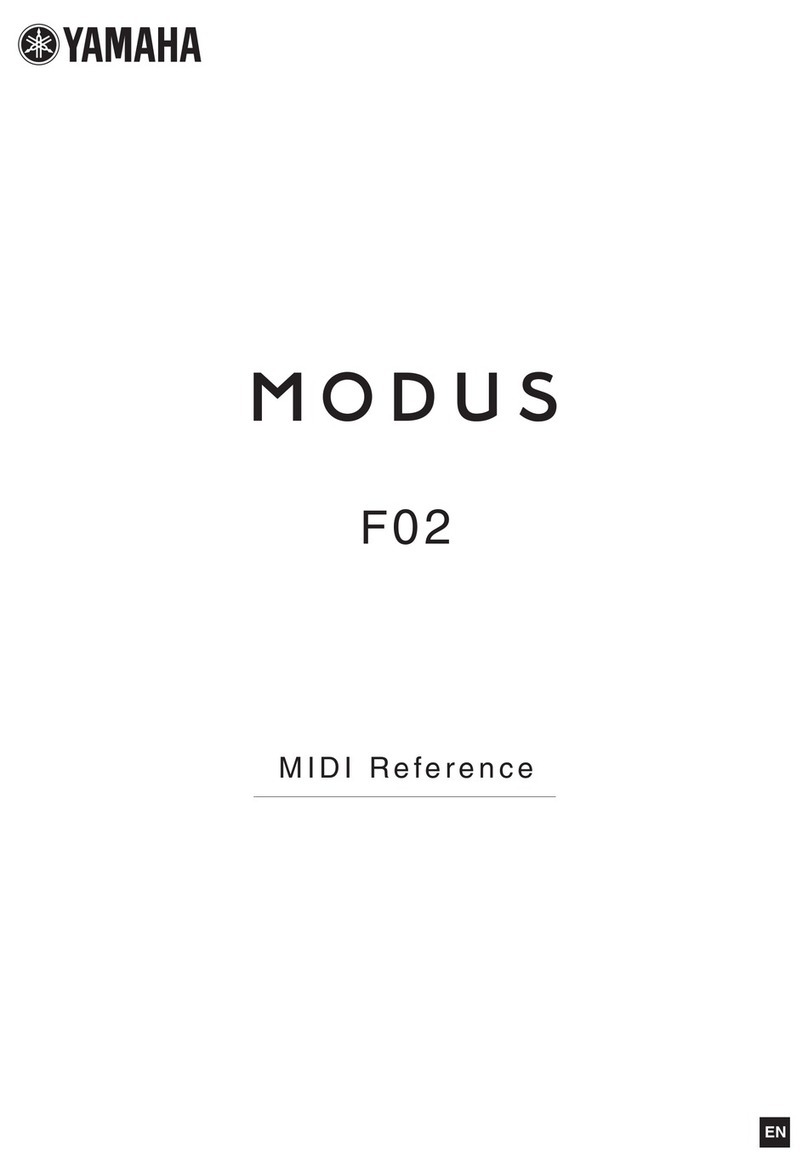 Yamaha Modus F02 User manual
