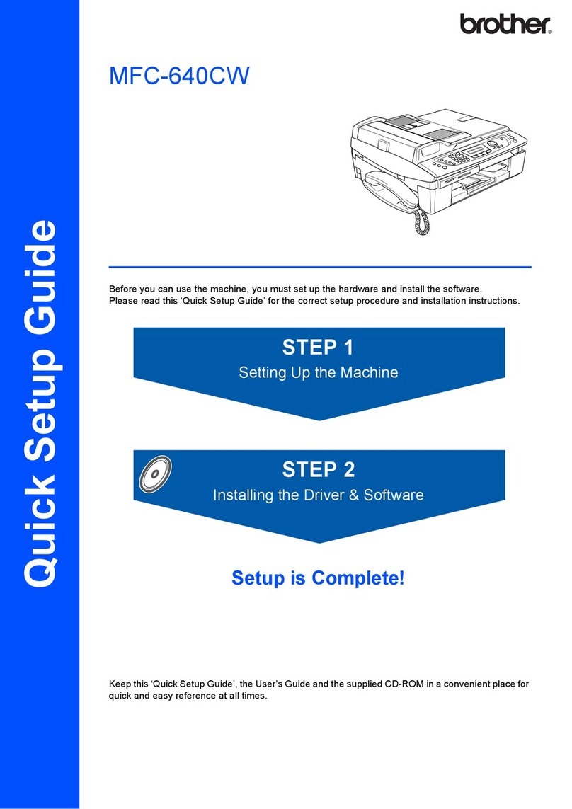 Brother MFC 640CW - Color Inkjet - All-in-One Quick setup guide