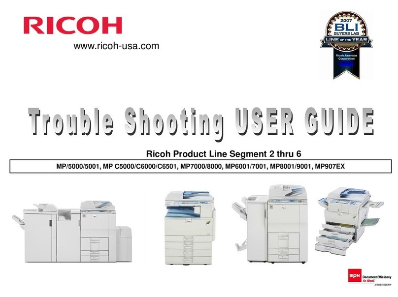 Ricoh Aficio MP 8001 SP User manual