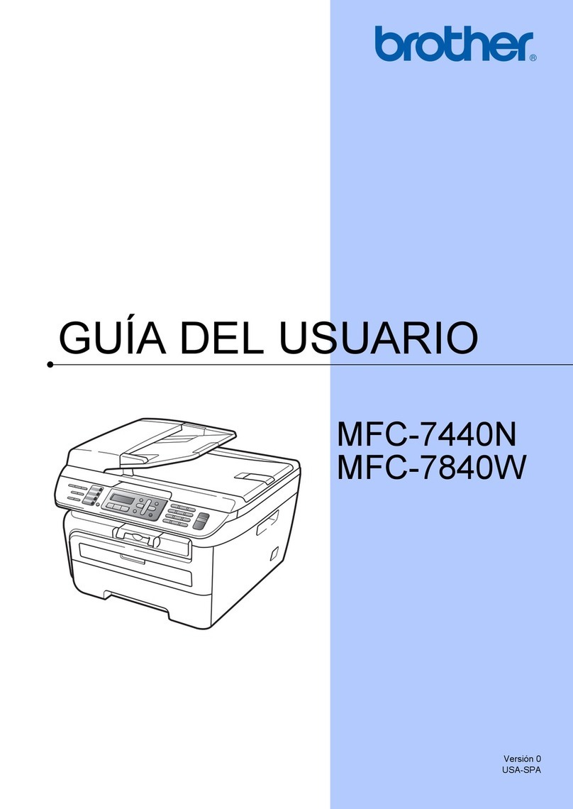Brother MFC 7440N - B/W Laser - All-in-One Quick start guide