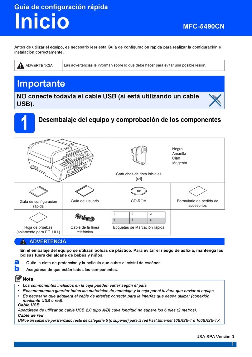 Brother MFC 5490CN - Color Inkjet - All-in-One Parts list manual