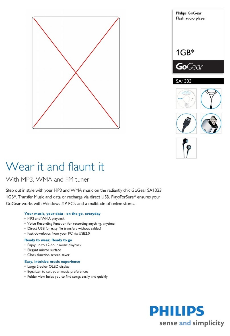 Philips SA1333 User manual