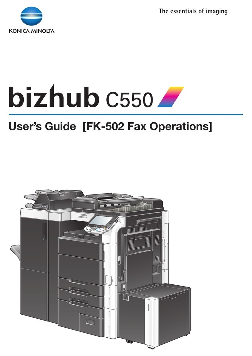 Konica Minolta bizhub C550 Series User manual