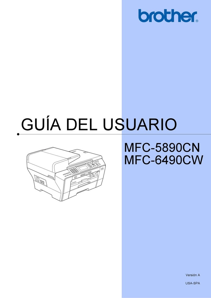 Brother MFC 5890CN - Color Inkjet - All-in-One Quick start guide