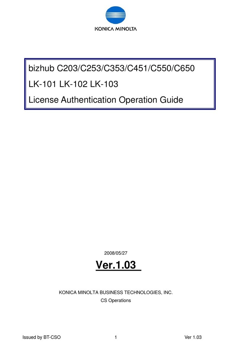 Konica Minolta bizhub C650 Series Operation guide