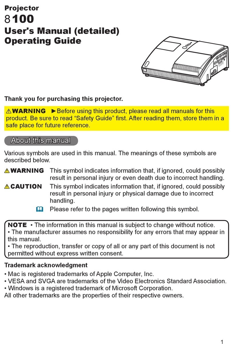 Epson PowerLite Home Cinema 8100 User manual