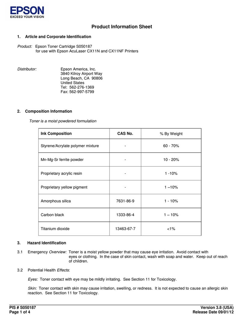 Epson S050187 Operating manual Epson S050187 Operating manual