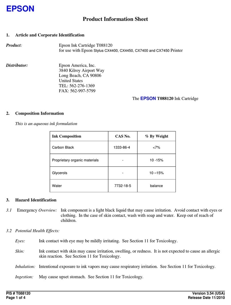 Epson T088120 Operating manual Epson T088120 Operating manual