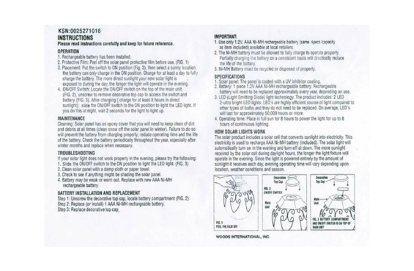 Woods KSN 0025271016 instructions