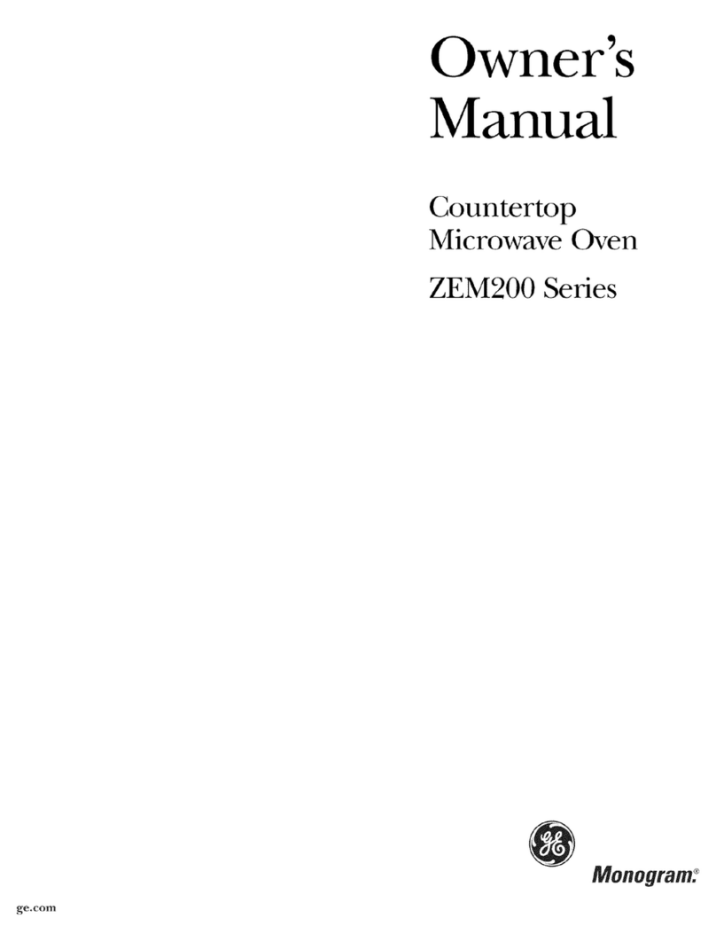 GE Monogram ZEM200 Series User manual