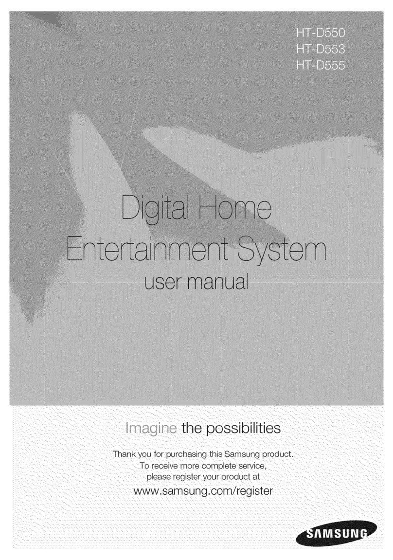 Samsung HT-D550 User manual