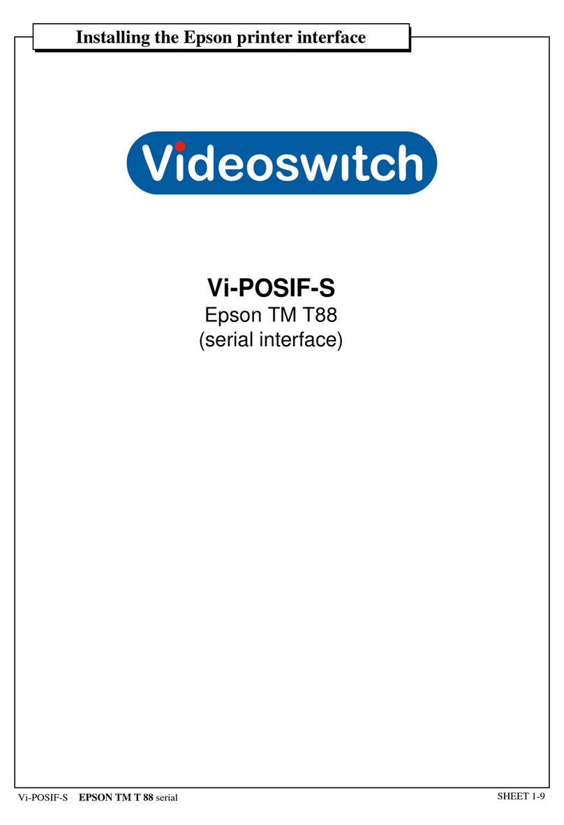 Epson Vi-POSIF-S Installing User manual