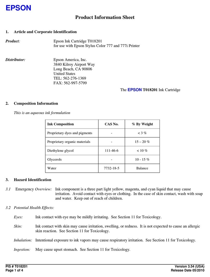 Epson T018201 Operating manual