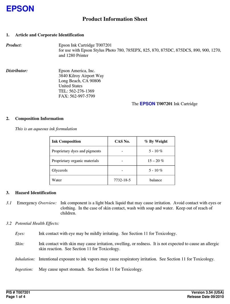 Epson T007201 Operating manual