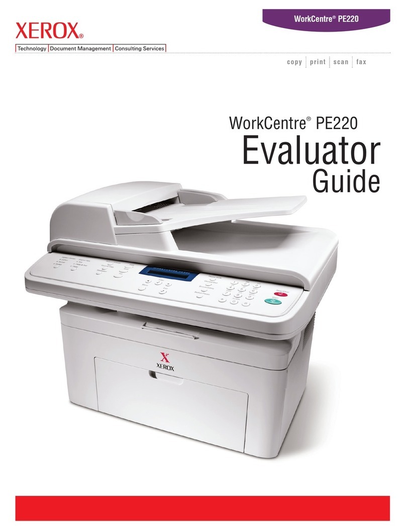 Xerox WORKCENTRE PE 220 User manual Xerox WORKCENTRE PE 220 User manual