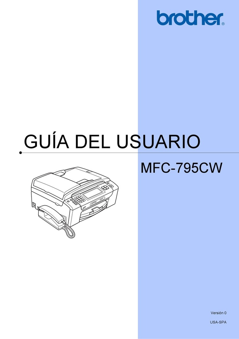 Brother MFC 795CW - Color Inkjet - All-in-One Quick start guide