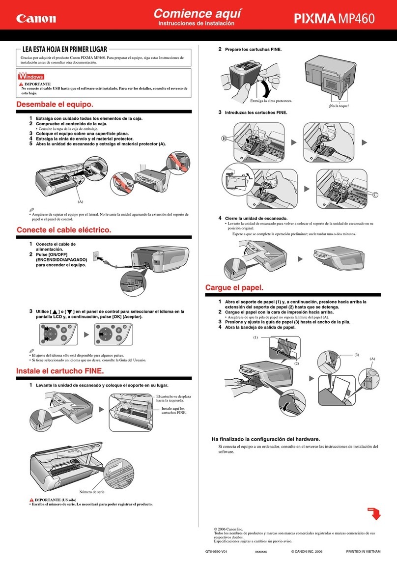 Canon PIXMA MP460 Instruction Manual